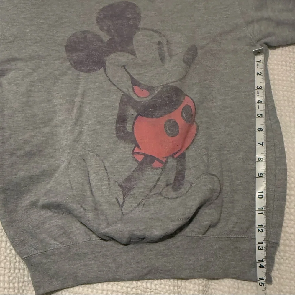 Disney Gray Mickey Mouse Crewneck Sweater - Picture 4 of 4